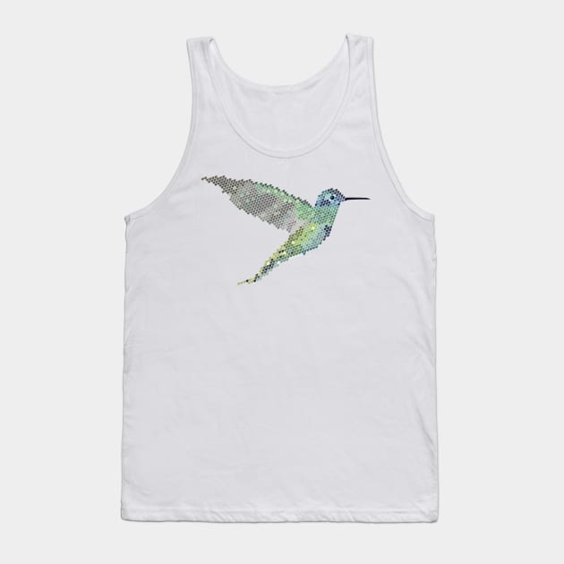 Sparkling violetear in teardrop Tank Top by TheAlbinoSnowman